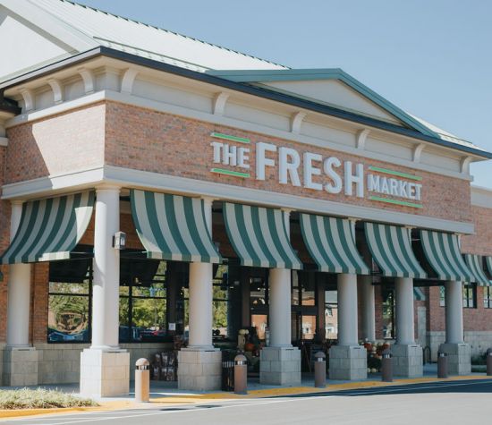 Exterior of The Fresh Market in South Charlotte, NC